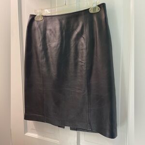 ‼️ PRICE DROP ‼️ Apt. 9 Black Leather Pencil Skirt